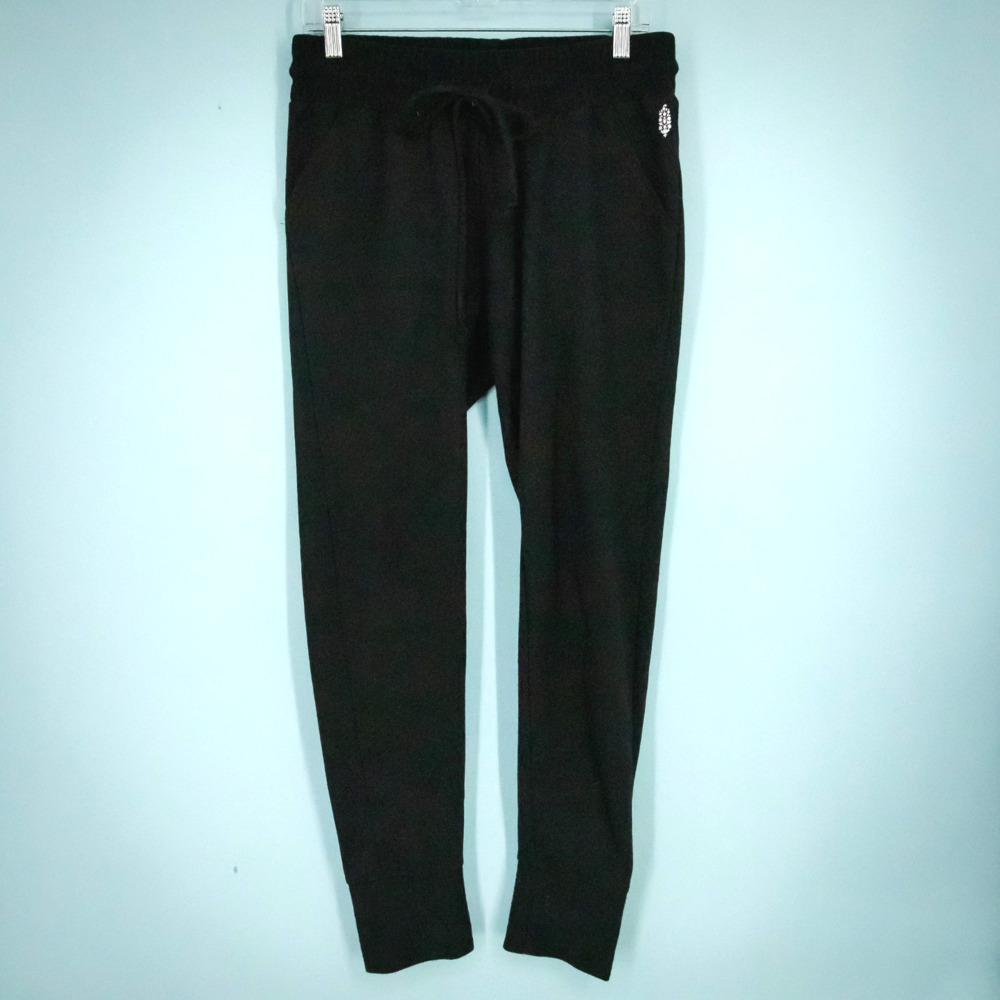 Free People Movement Size Medium M Black Sunny Skinny Sweatpants Knit Pants